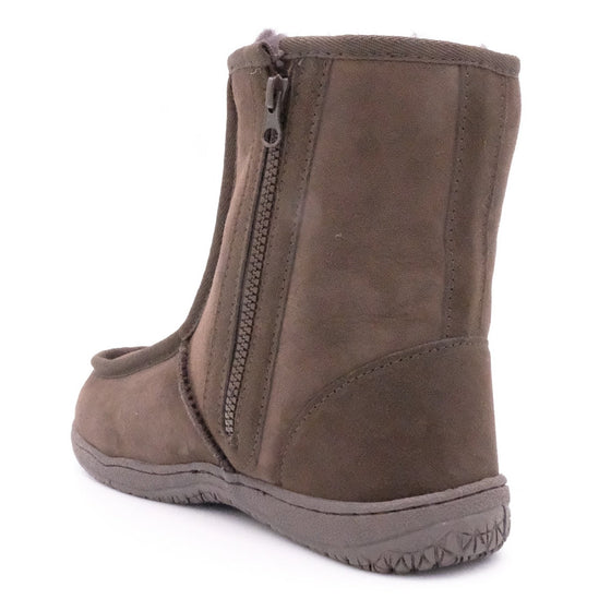 BULLER (SIDE ZIP BOOT) - BROWN / M9/W10 - Footwear Black Sheep Australia black sheep eldery healthcare medical