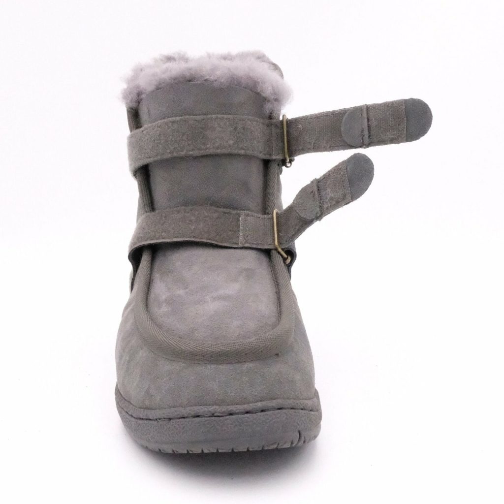 Photo of the Black Sheep Australia Buller healthcare sheepskin boot with hook and loop straps